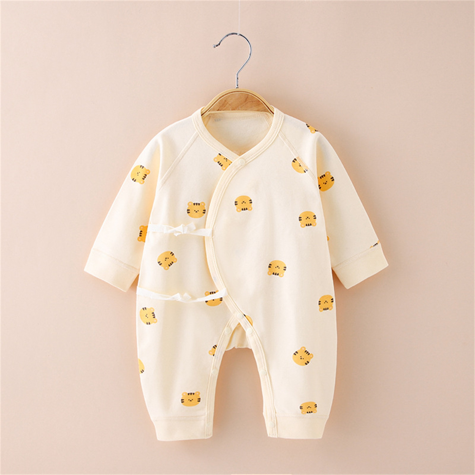 Aayomet Rompers Baby Boy Baby Long Sleeve Onesies Bodysuit,Orange 3-6 Months